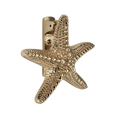 Spira Brass Starfish Door Knocker (155mm x 155mm), Polished Brass - SB4112PB POLISHED BRASS