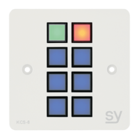 Image of SY Electronics SY-KCS8-W-UK Keypad Controller - White