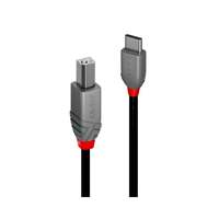 Image of Lindy 1m USB 2.0 Type C to B Cable, Anthra Line