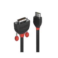 Image of Lindy 5m HDMI to DVI Cable, Black Line