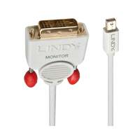 Image of Lindy 0.5m Mini DisplayPort to DVI Cable, White