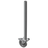 Round Leg with Caster – 0.75m