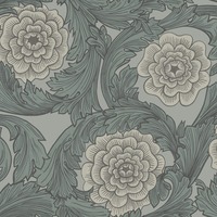 Image of Blomstermala Big Bloom Wallpaper Charcoal Grey Galerie 51009
