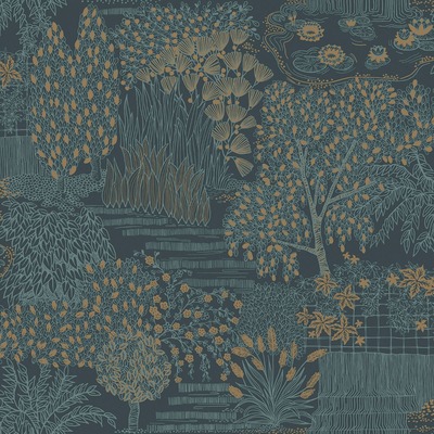 Khalili Wallpaper Mirissa Blue Holden 65960
