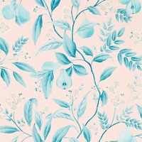 Image of Harlequin Marie Wallpaper Rose Pink / Lagoon Blue HDHW112910