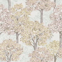 Image of Little Explorers 2 Wallpaper Cottage Tree Pink Galerie 12321