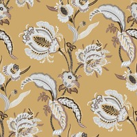 Into The Wild Abstract Floral Wallpaper Yellow Galerie 18552