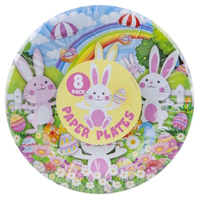 Easter Disposable Party Paper Tableware Bowl Plates Napkins - EASTER PLATES