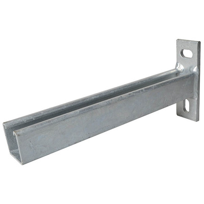 Cantilever Arm 2 Hole Back Plate for Slotted Channel - 150mm