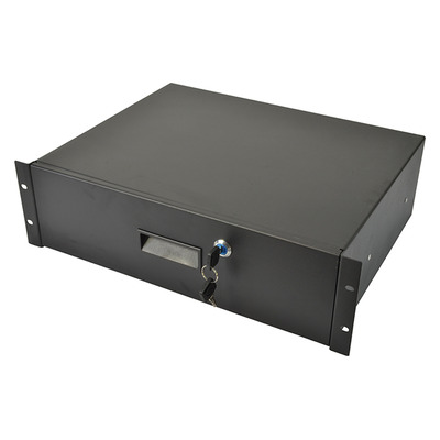 Rack Drawer 3U 19 Inch with Lock - Fits Standard 19" Rack Cases