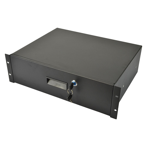 Rack Drawer 3U 19 Inch with Lock - Fits Standard 19" Rack Cases