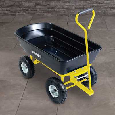 BULLDOZER PRO 200kg Garden Dump Trolley Cart
