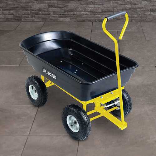 BULLDOZER PRO 200kg Garden Dump Trolley Cart