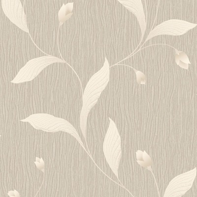 Tiffany Floral Trail Textured Heavyweight Vinyl Wallpaper Beige Belgravia 41337

