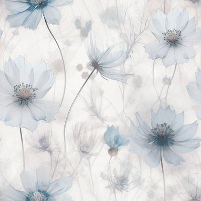 Lissa Flowers Wallpaper Blue Muriva 215502
