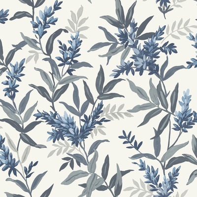 Olivia Floral Wallpaper Blue Belgravia 5905
