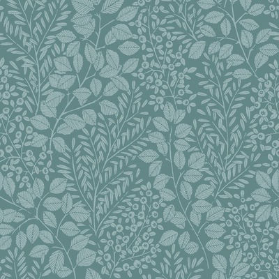 Elin Botanical Vinyl Wallpaper Sky Blue Fine Decor FD26518
