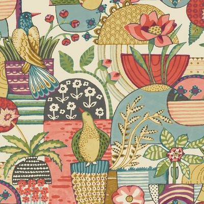 Fika Blissful Birds Wallpaper Blue / Purple Fine Decor FD26558
