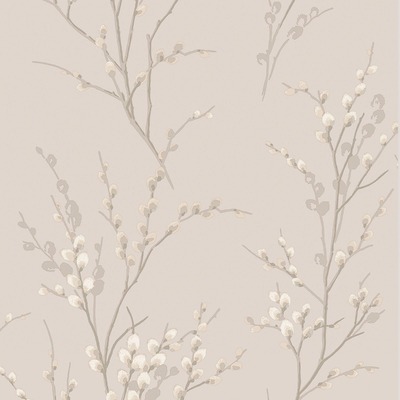 Laura Ashley Pussy Willow Wallpaper Dove Grey 113361
