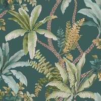 Trailing Palm Wallpaper Teal / Green Holden 13801
