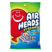 Airheads Xtremes Bites Blue Raspberry Peg Bag 170g *USA*