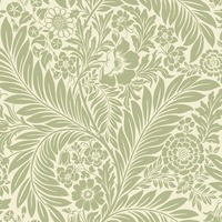 Florence Leaf Wallpaper Sage Green / Cream World of Wallpaper 727