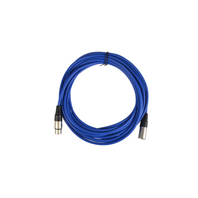 Balanced Mic Lead XLR Male to XLR Female - 10m Blue