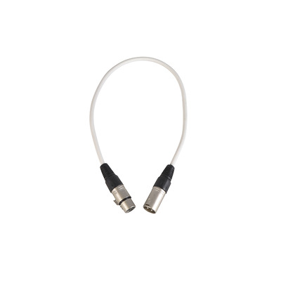 XLR to XLR Balanced Patch Lead 3 pin 0.5m White