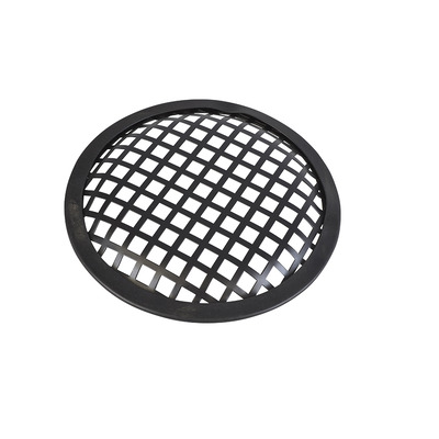6" Metal Speaker Grille Black PVC Trim