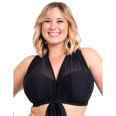 Curvy Kate Wrapsody Bandeau Bikini Top - Black