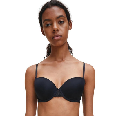 Calvin Klein CK Flirty Balcony Bra - Black