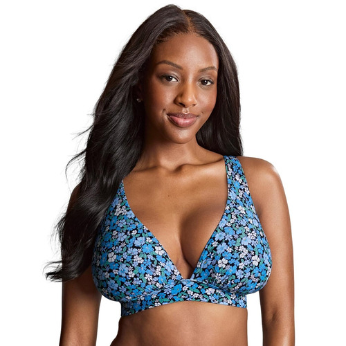 Panache Kara Non Wired Triangle Bikini Top - Posy Print