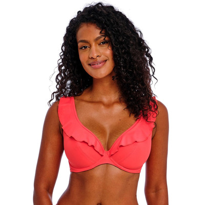 Freya Jewel Cove High Apex Bikini Top - Plain Sunset - 30H