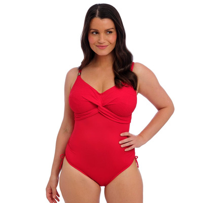 Fantasie Ottawa Underwired Twist Front Swimsuit - Radiant Red