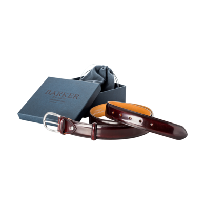 Plain Belt - Burgundy Hi-Shine – Barker Shoes Ltd