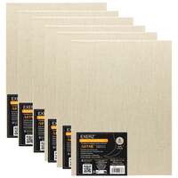 Exerz 30x40cm Linen Canvas Panels 3mm 6pcs – A3 Canvas Board 280gsm