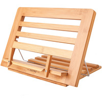 Exerz Bamboo Easel Reading Stand – Cookbook Stand – Bamboo