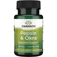 Swanson Premium Pepsin & Okra | 90 Capsules