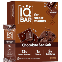 Chocolate Sea Salt – 12 Bars – IQBAR