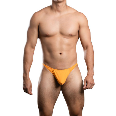 Image of Andrew Christian Almost Naked No-Show Ultra Low Rise Thong - Tangerine