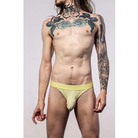 Sukrew Rhythm Tanga Brief - Blonde Yellow