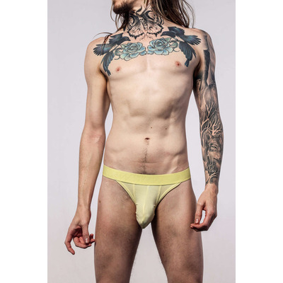 Image of Sukrew Rhythm Tanga Brief - Blonde Yellow