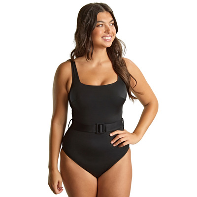 Panache Signature Serena Sqaure Neck Swimsuit - Signature Black