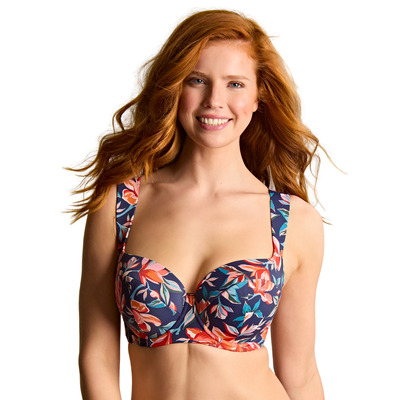 Panache Liliflora Bette Balcony Bikini Top - Lilflora Print