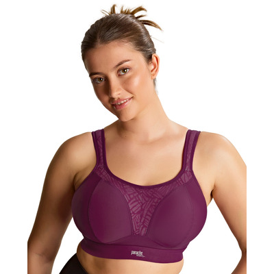 Panache Endurance Non Wired Sports  Bra - Berry/Chalk