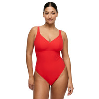 Prima Donna Aswan Plunge Wireless Swimsuit – Fiesta Red – 38C