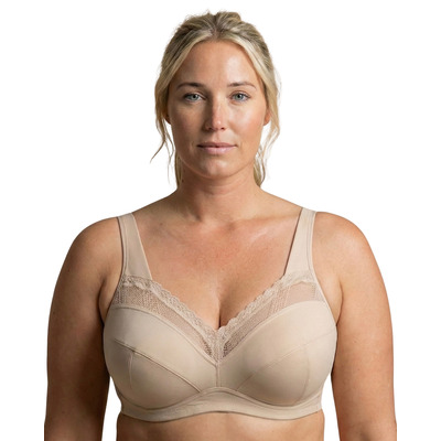 Voluptina Wireless Cotton Bra - Nude