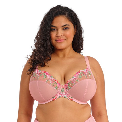 Elomi Aerith Underwired Plunge Bra - Rose