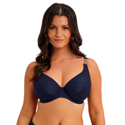 Fantasie Azores Underwired Plunge Bikini Top - Midnight