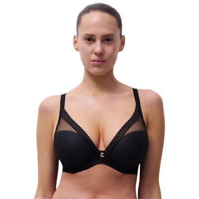Chantelle Romance Plunge T-Shirt Bra - Black